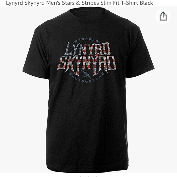 Men's Lynyrd Skynyrd Stars & Stripes Patriotic Logo T-Shirt. M & O size: Large - Picture 2 of 2